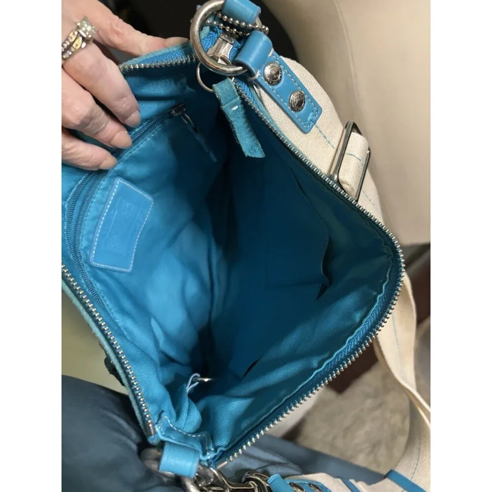 COACH Y2K 2005 Vintage Logo Hamptons Scribble Demi Crossbody bag